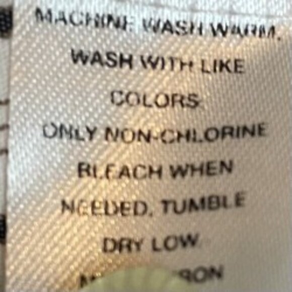 GEORGE WOMAN WHITE STRETCH SHIRT W/ BLACK & TAN STRIPES 3/4 SLEEVE SIZE 1X/16W - Picture 4 of 6